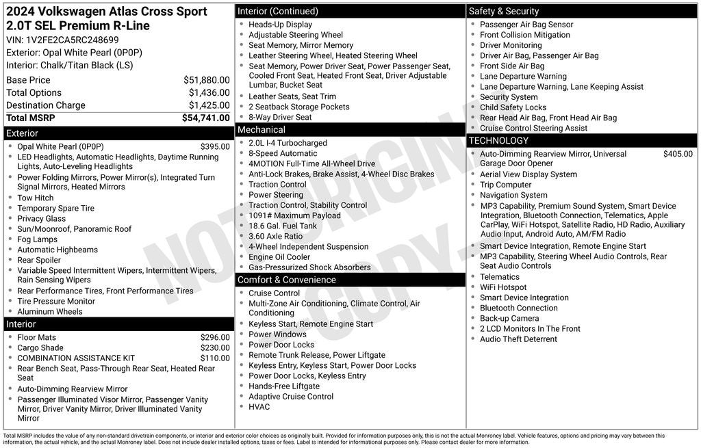 2024 Volkswagen Atlas Cross Sport 2.0T SEL Premium R-Line