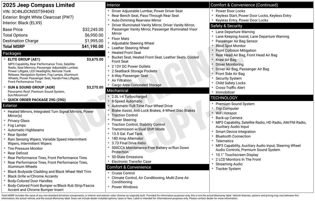 2025 Jeep Compass Limited