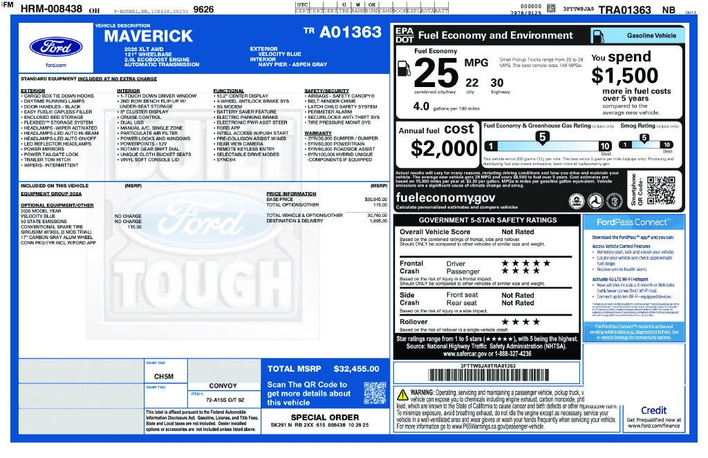 2026 Ford Maverick XLT