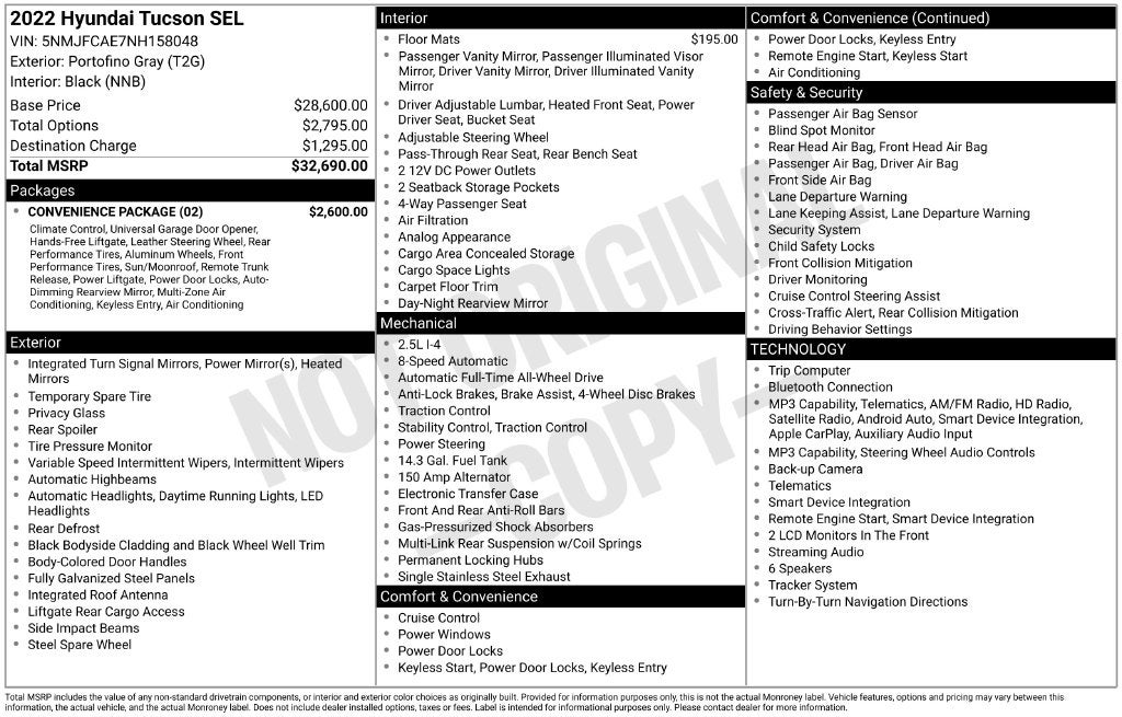 2022 Hyundai Tucson SEL