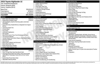 2023 Toyota Highlander LE