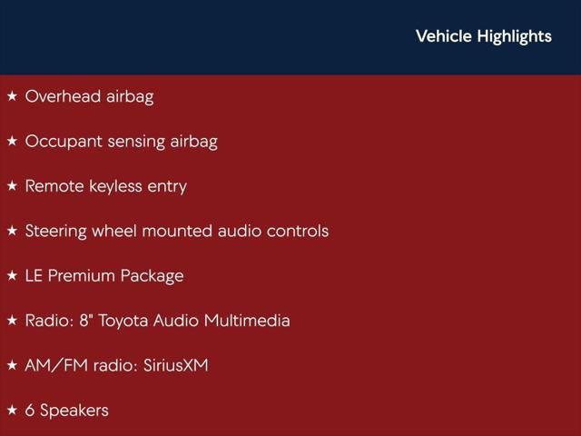 2026 Toyota COROLLA LE