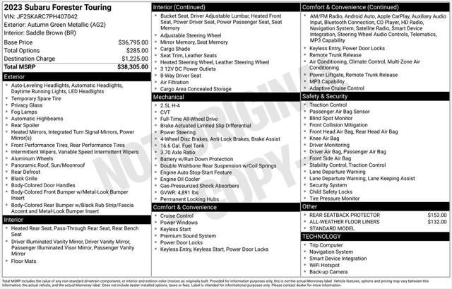 2023 Subaru Forester Touring