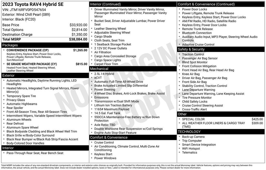 2023 Toyota RAV4 HYBRID SE