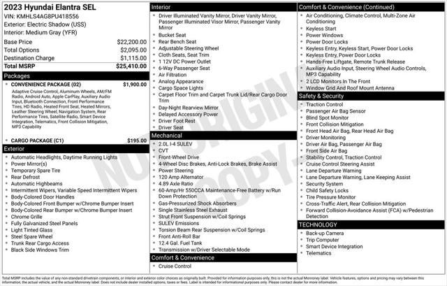 2023 Hyundai Elantra SEL