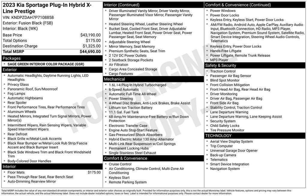 2023 Kia Sportage X-Line Prestige