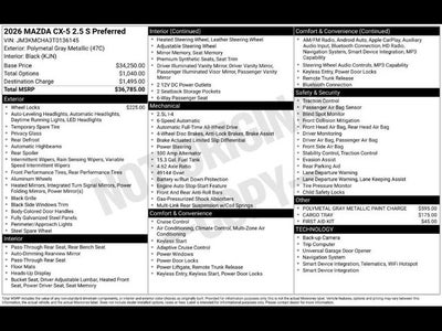 2026 Mazda Mazda CX-5 2.5 S Preferred AWD