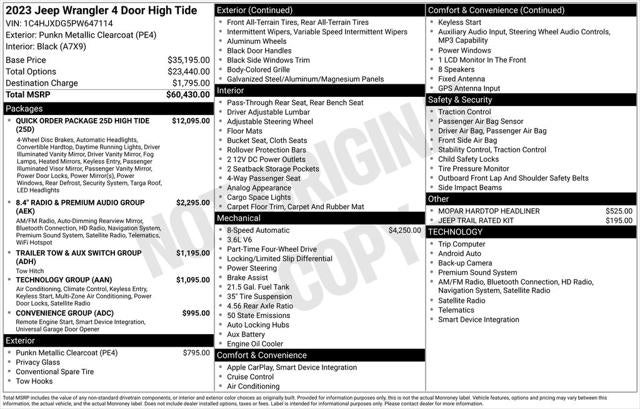 2023 Jeep Wrangler High Tide