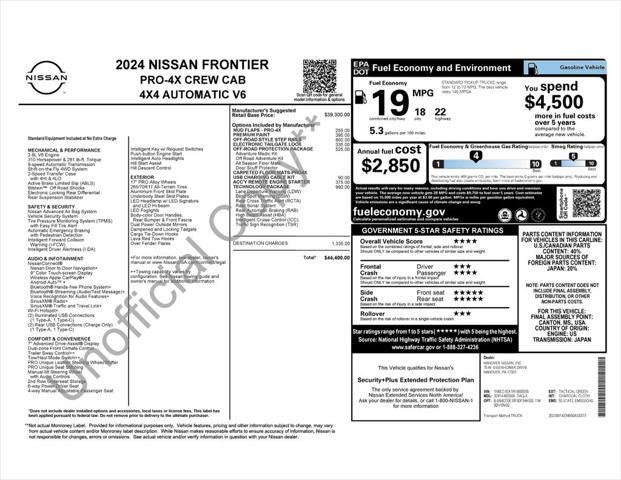 2024 Nissan Frontier PRO-4X