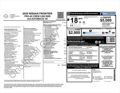 2025 Nissan Frontier PRO-4X
