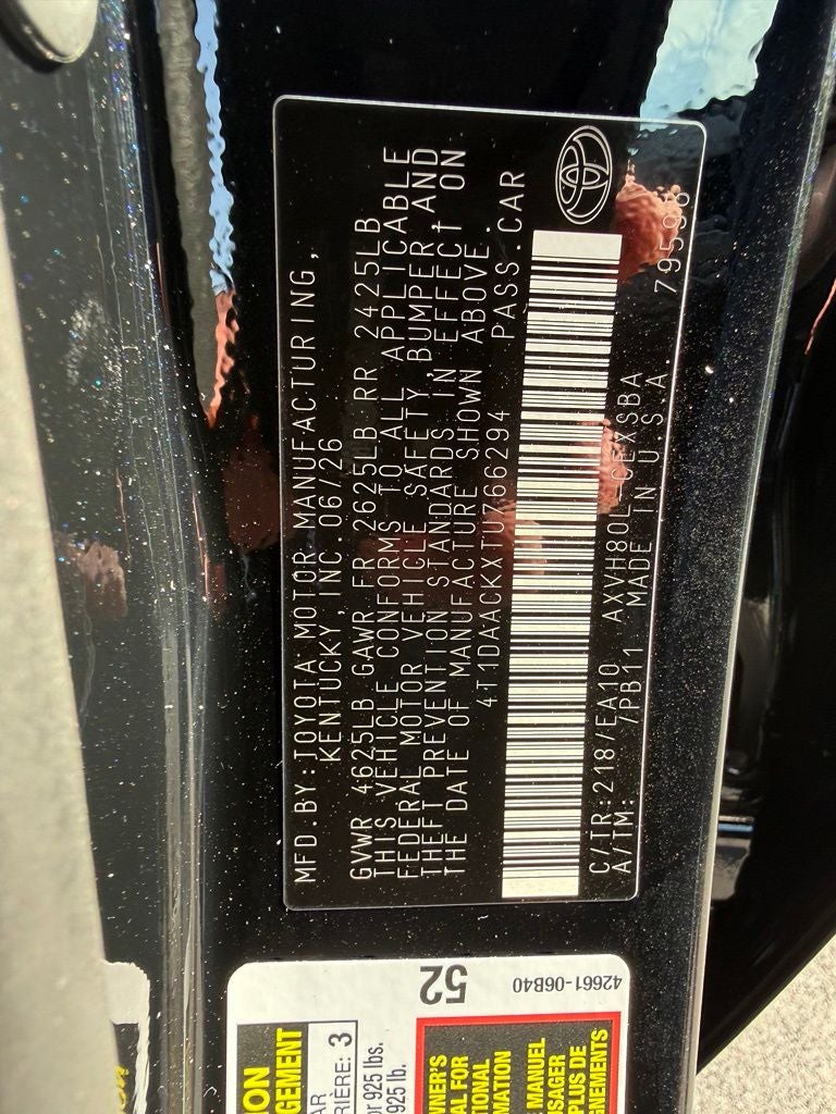 2026 Toyota Camry SE