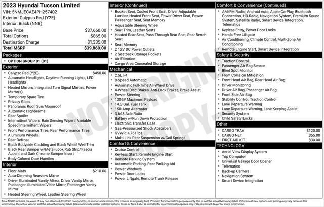 2023 Hyundai Tucson Limited