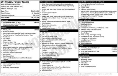 2019 Subaru Forester Touring