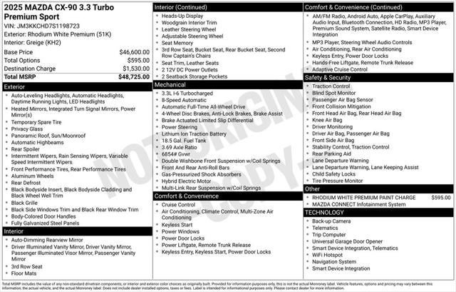 2025 Mazda Mazda CX-90 3.3 Turbo Premium