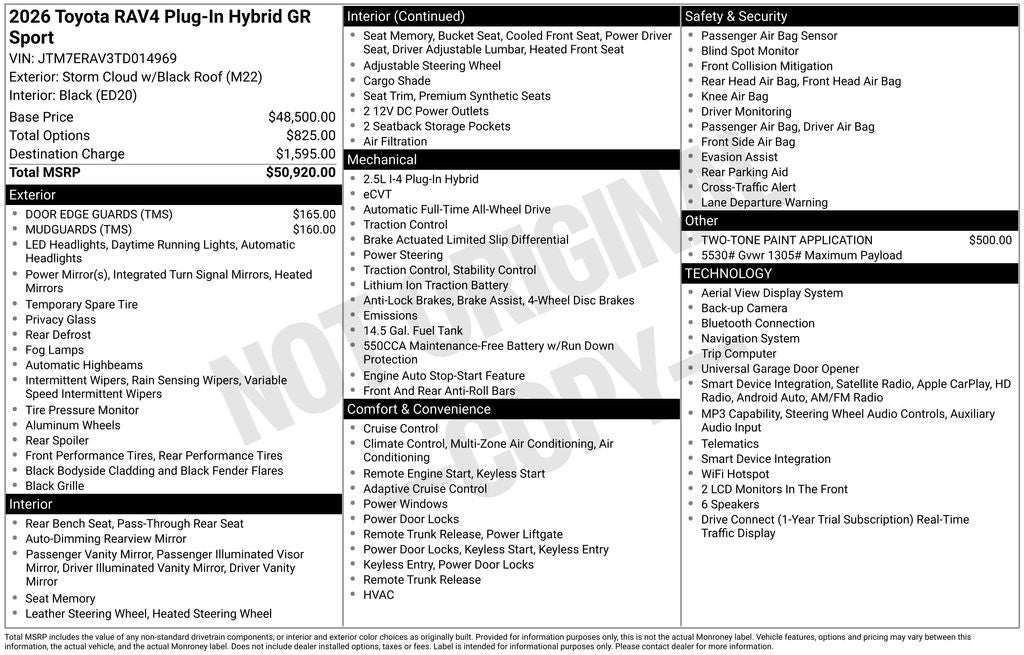 2026 Toyota RAV4 Plug-in Hybrid GR SPORT