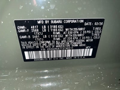 2026 Subaru CROSSTREK Wilderness