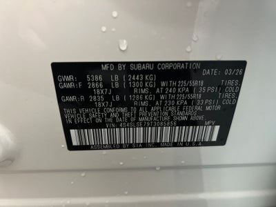 2026 Subaru FORESTER Premium Hybrid