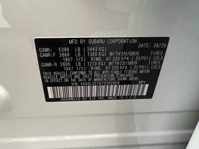 2026 Subaru FORESTER Touring Hybrid