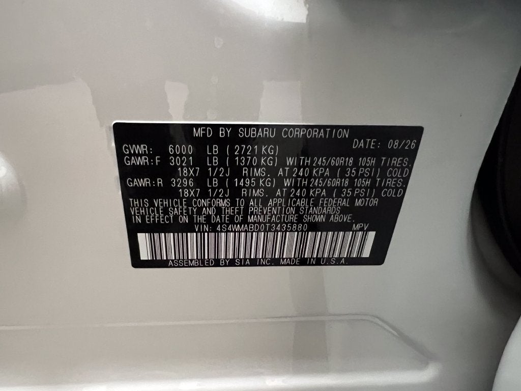 2026 Subaru ASCENT Premium 7-Passenger