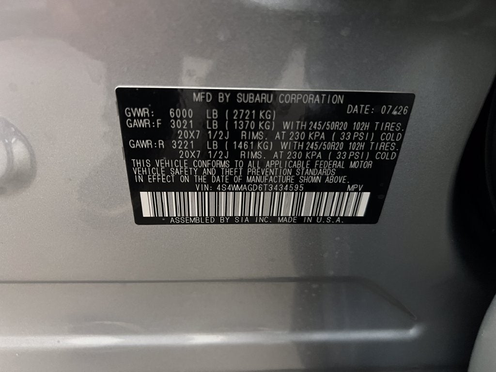 2026 Subaru ASCENT Limited 7-Passenger