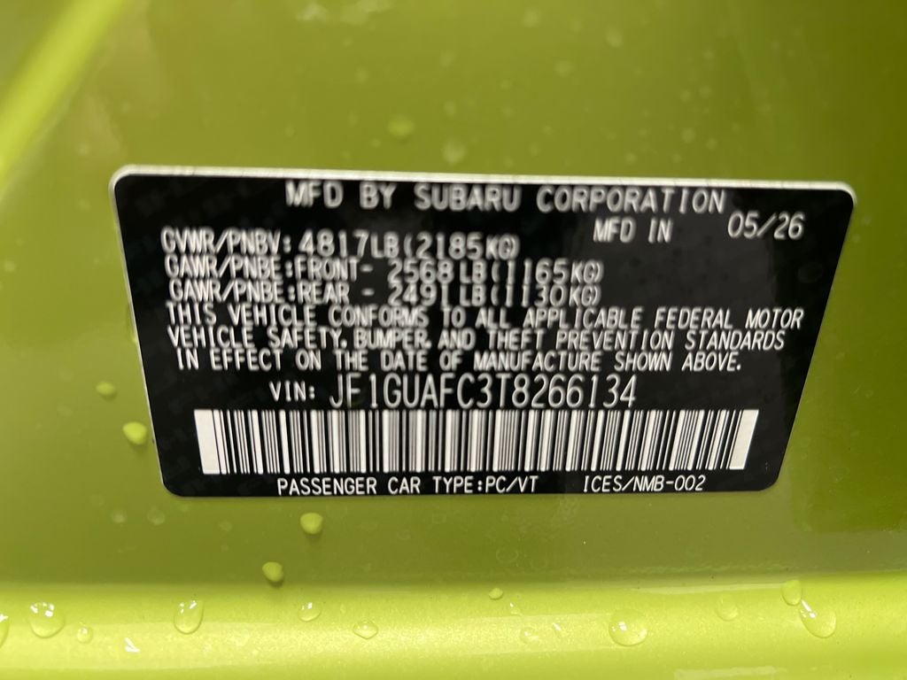 2026 Subaru IMPREZA Sport