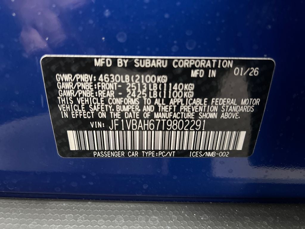 2026 Subaru WRX Premium