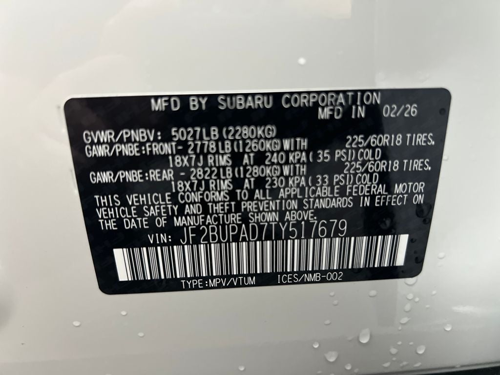 2026 Subaru OUTBACK Premium