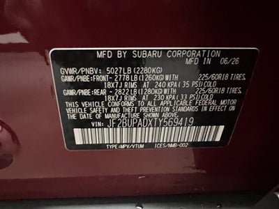 2026 Subaru OUTBACK Premium