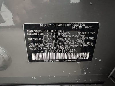 2026 Subaru OUTBACK Wilderness