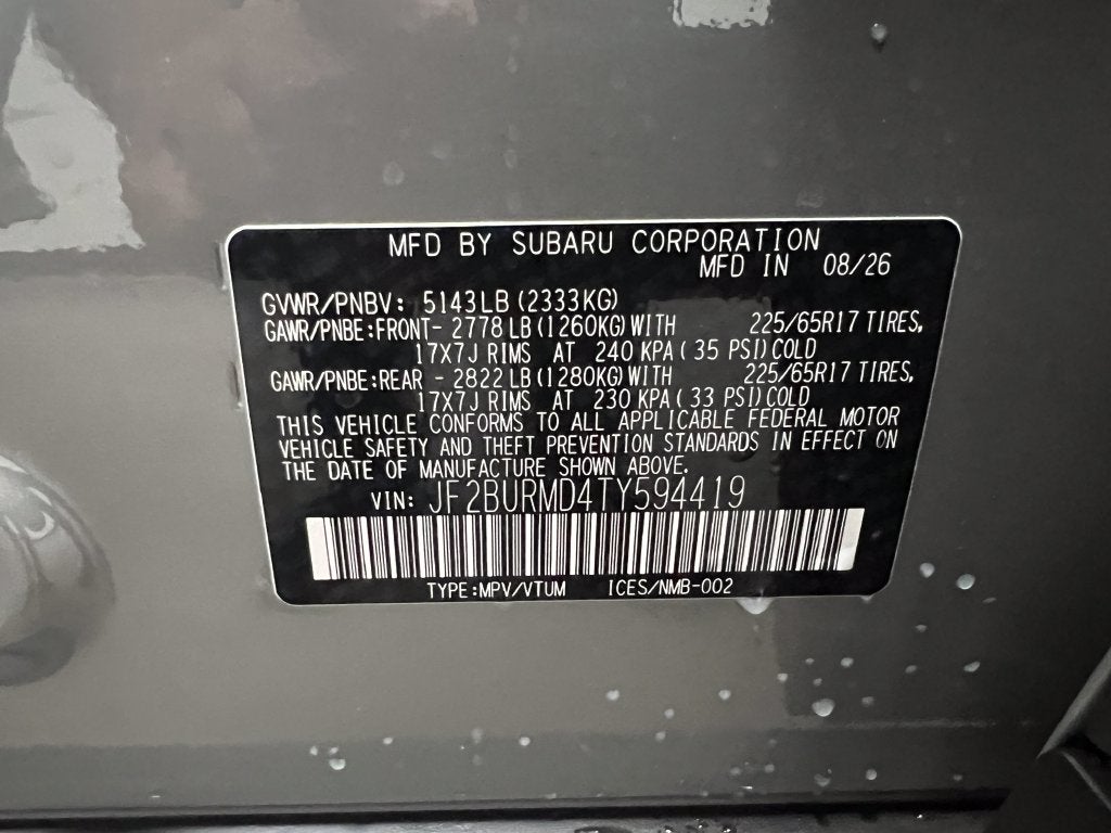 2026 Subaru OUTBACK Wilderness