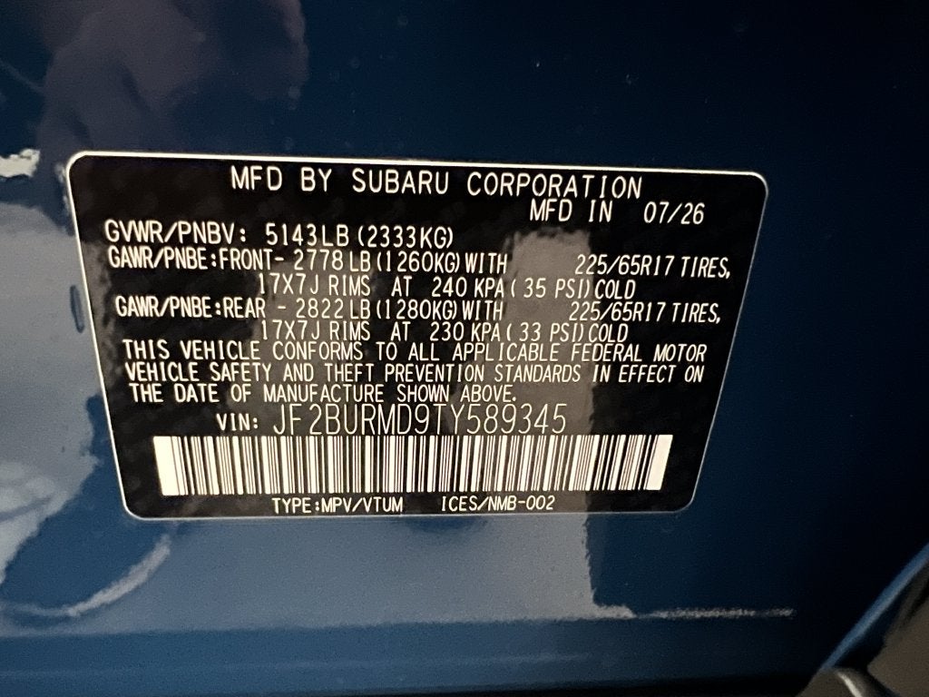 2026 Subaru OUTBACK Wilderness