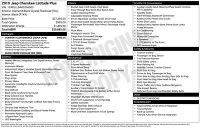 2019 Jeep Cherokee Latitude Plus