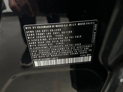 2021 Volkswagen Tiguan 2.0T SE R-Line Black