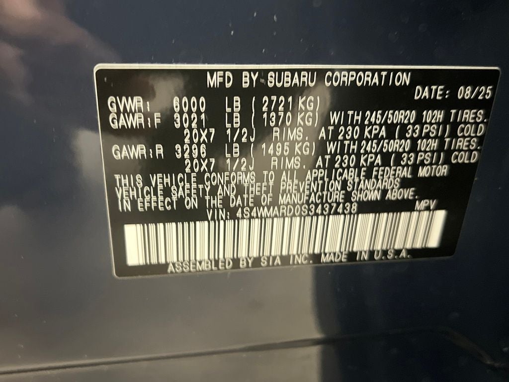 2025 Subaru Ascent Limited Bronze Edition