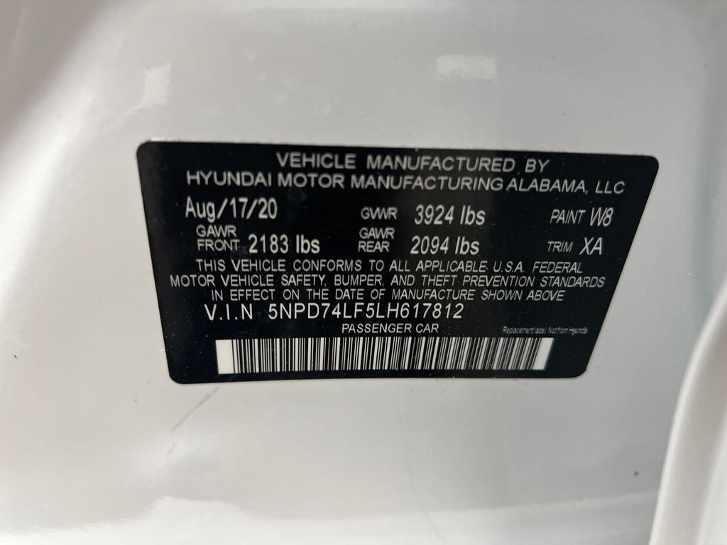 2020 Hyundai Elantra SE