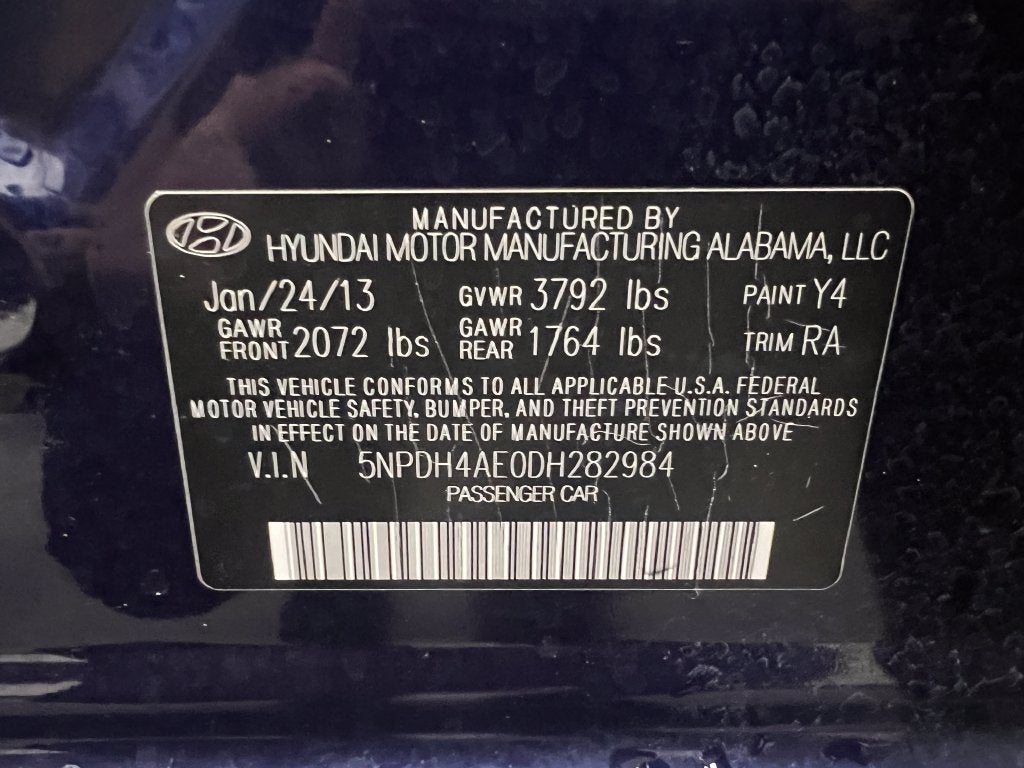 2013 Hyundai Elantra GLS