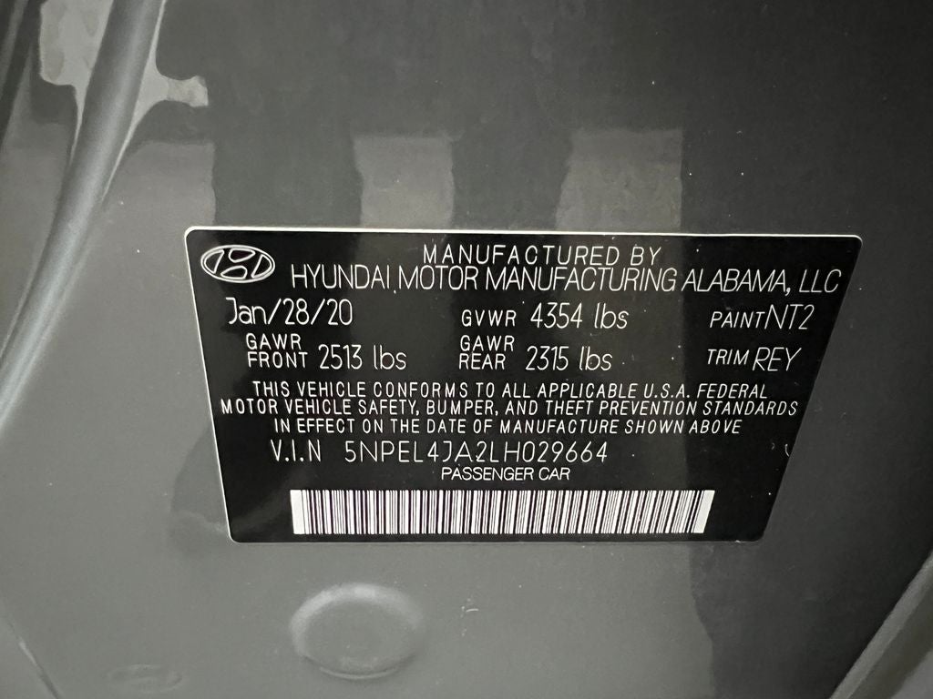 2020 Hyundai Sonata SEL