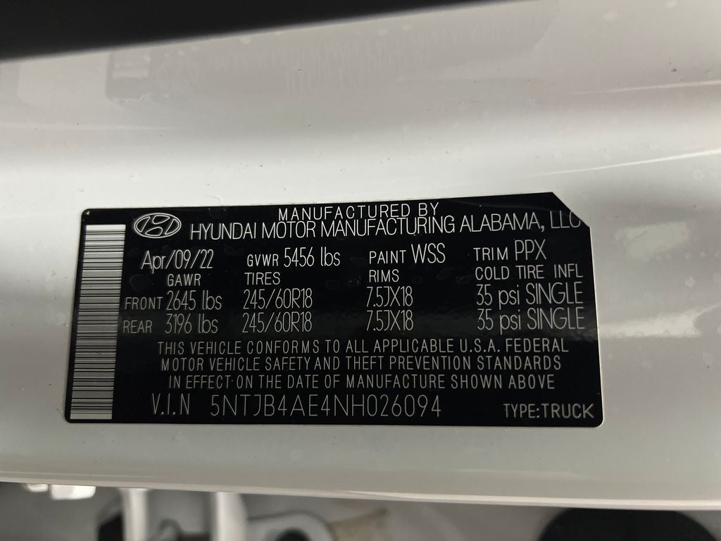 2022 Hyundai Santa Cruz SEL