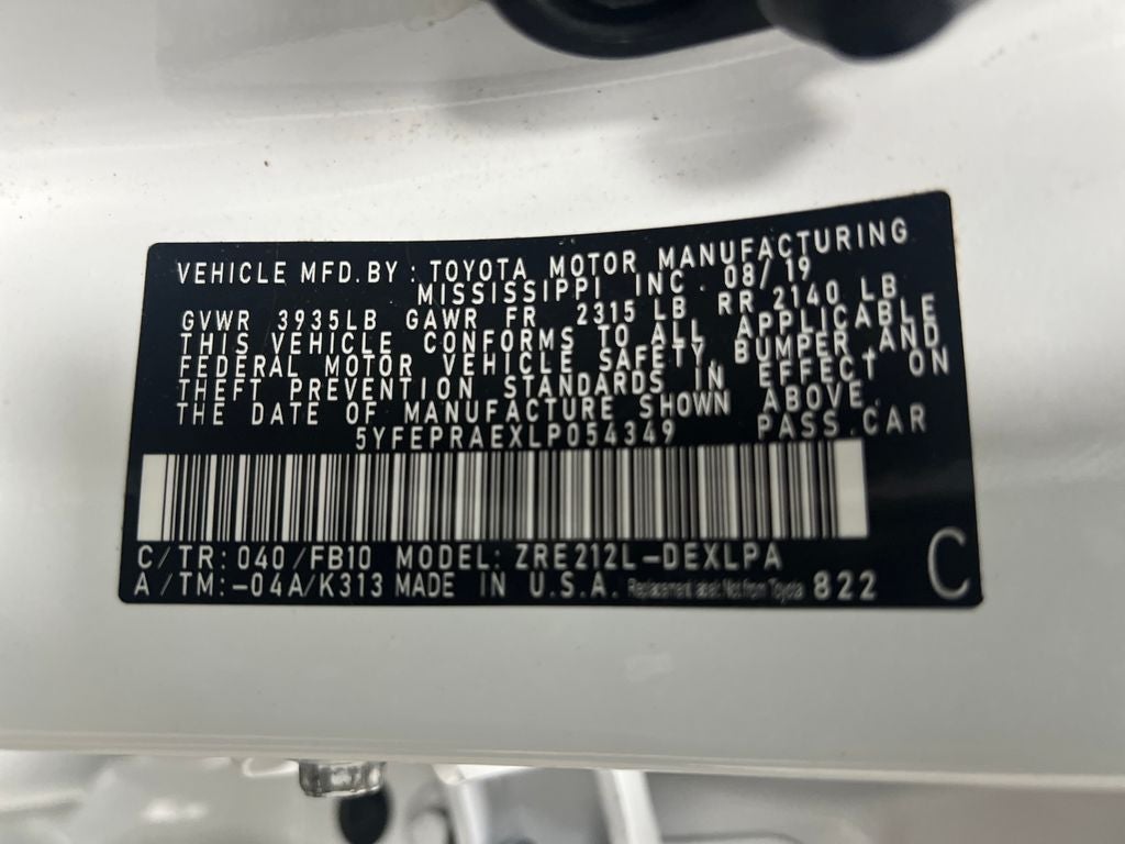 2020 Toyota Corolla LE
