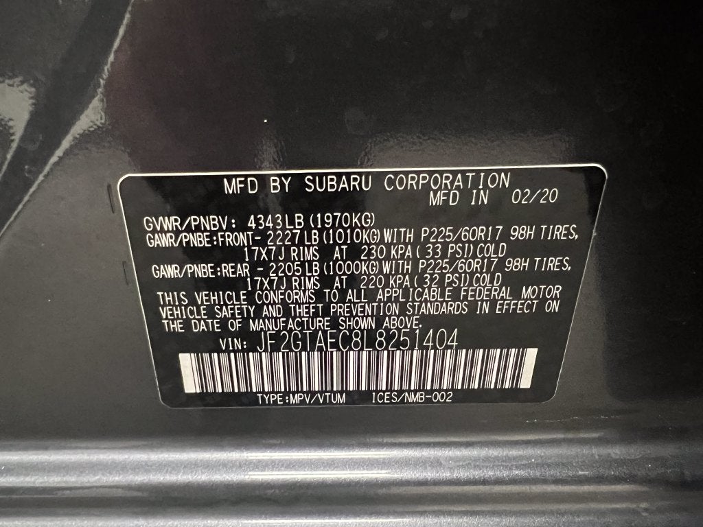 2020 Subaru Crosstrek Premium