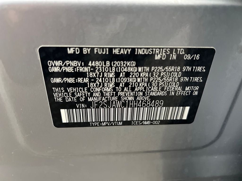 2017 Subaru Forester 2.5i Touring