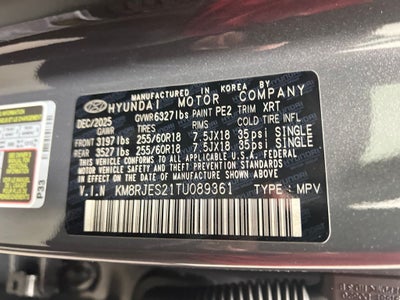 2026 Hyundai Palisade XRT Pro