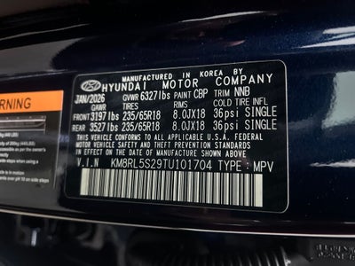 2026 Hyundai Palisade SEL 7 Passenger