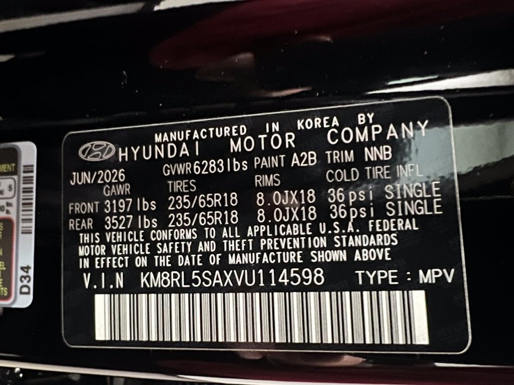 2027 Hyundai Palisade Hybrid Blue SEL 7 Passenger