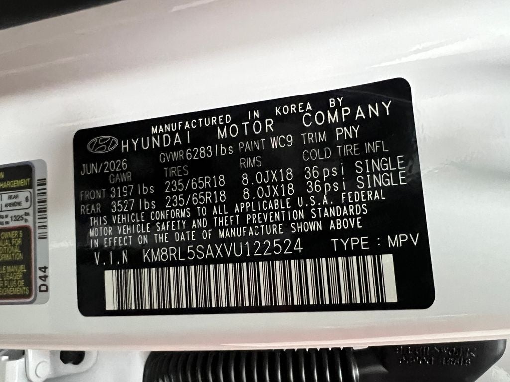 2027 Hyundai Palisade Hybrid Calligraphy 8 Passenger