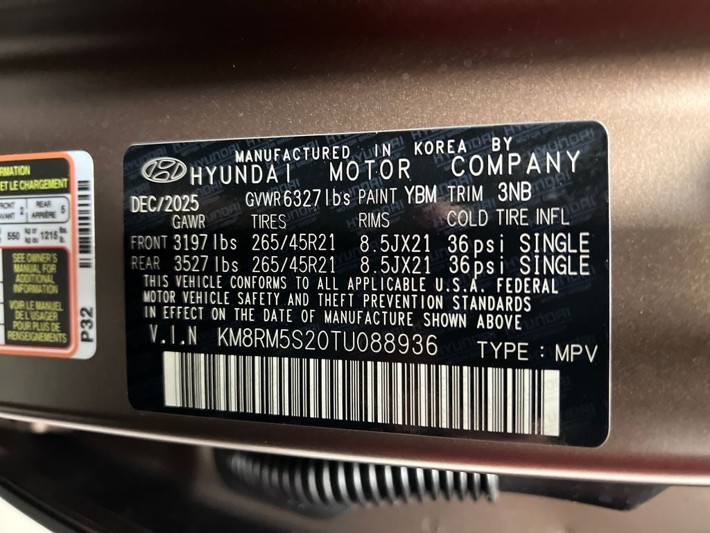 2026 Hyundai Palisade Calligraphy