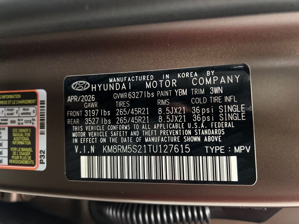 2026 Hyundai Palisade Calligraphy