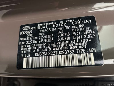 2026 Hyundai Palisade SEL Premium 7 Passenger