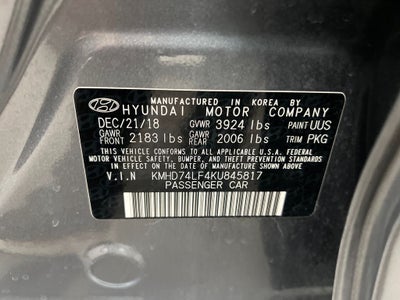 2019 Hyundai Elantra SE