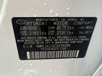 2026 Hyundai Sonata Hybrid Blue